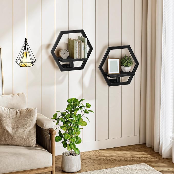 Floating Shelves Set of 2, Wall Planters - Image 3