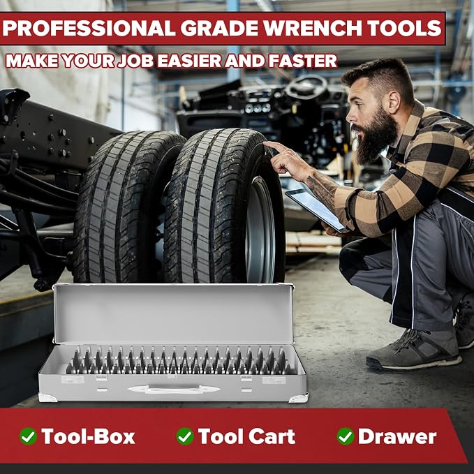 40PCS Magnetic Wrench Organizer Wrench Holder - Image 9