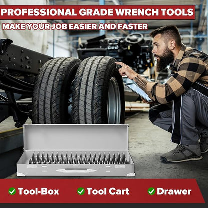 40PCS Magnetic Wrench Organizer Wrench Holder - Image 9