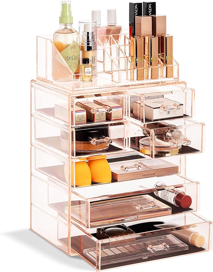 Sorbus Clear Cosmetic Makeup Organizer by Sorbus