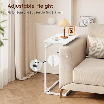Vagusicc C Shaped End Table, Tall Side Table - Image 5
