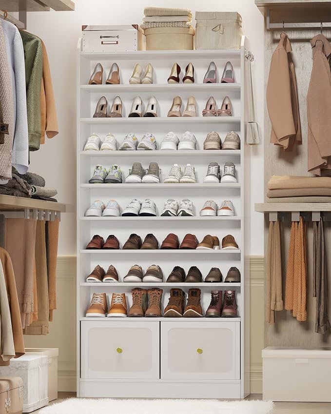 Hzuaneri Shoe Storage Cabinet, 10 Tiers Shoe Organizer - Image 8