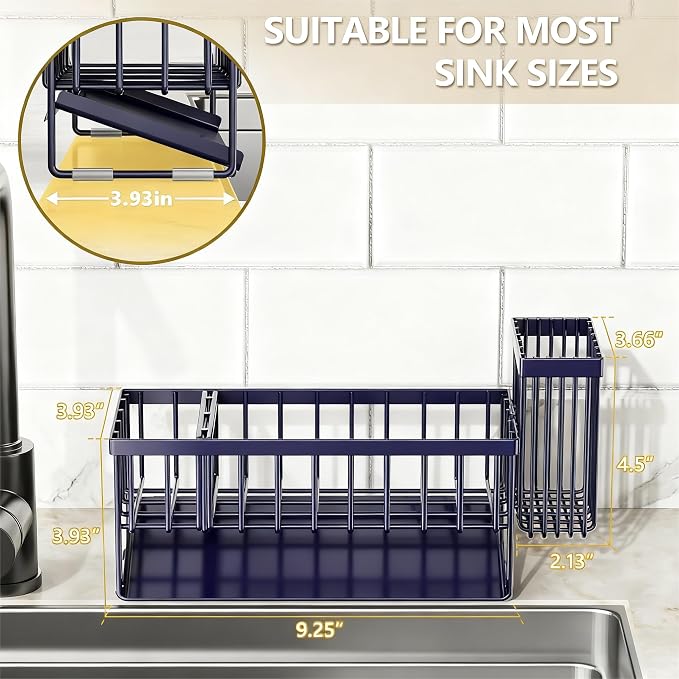Cisily Navy Blue Sink Caddy Organzier - Image 3