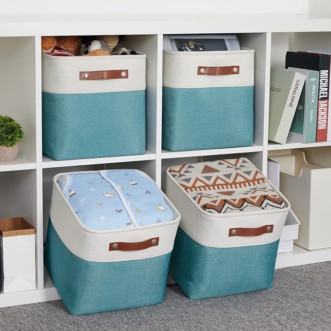 HNZIGE Fabric Storage Cube Bins Baskets - Image 4