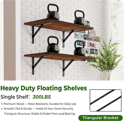 Dogsky 2-Pack Garage Storage Shelving Wall Mounted, 3x2Ft Heavy Duty Wood - Image 5