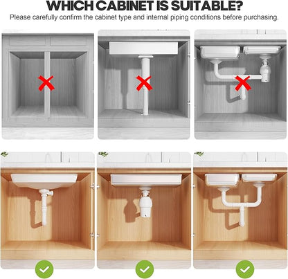 1 Pack-16"-26"W Expandable Under Sink Organizer - Image 3