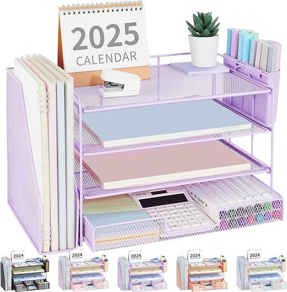 OPNICE Desk Organizer, 4-Tier Desktop File Organizer by OPNICE