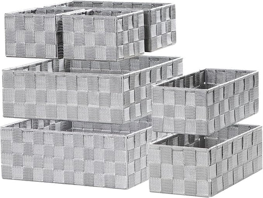 Posprica Small Baskets for Organizing Woven Storage for Shelves, Decorative by Posprica