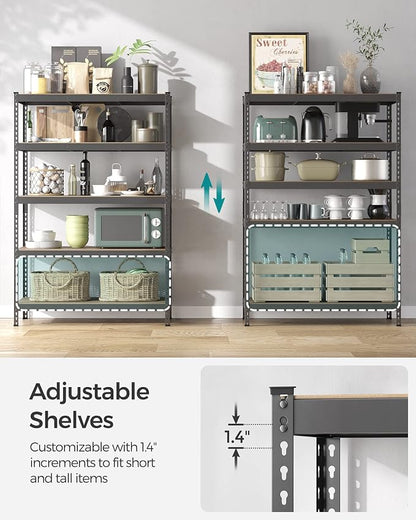 SONGMICS 5-Tier Storage Shelves, Load 2310 lb, Boltless Assembly, Adjustable - Image 5