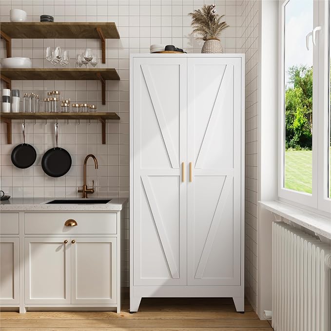 COFaR 71" Metal Pantry Cabinet - Image 3