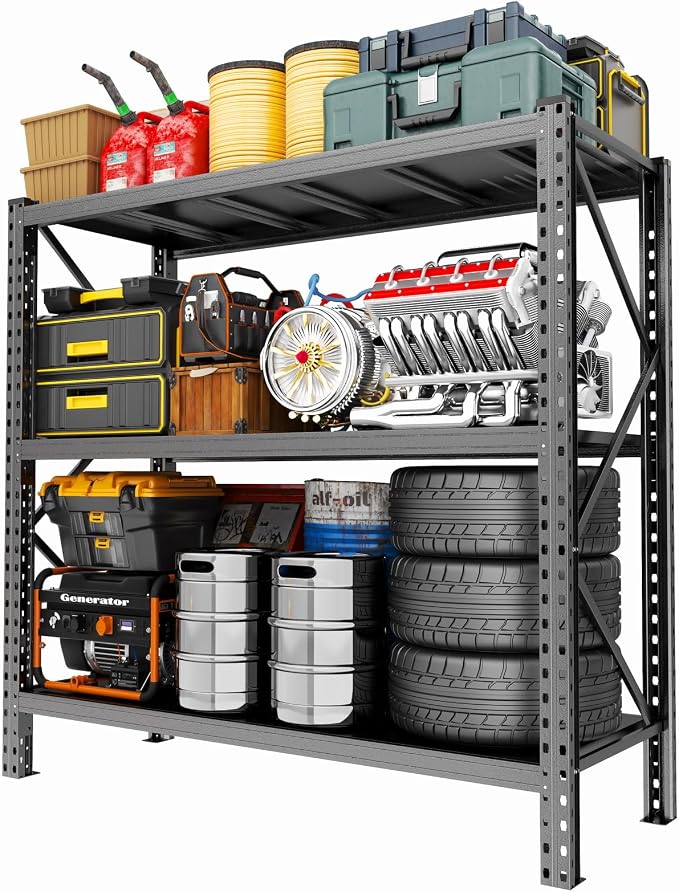 Garage Storage Shelves, 5 Tier Shelving Unit, 40 inch Wide, 18” Deep, 78” Tall by BEESTMUEBLE