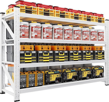 71" Wide Storage Shelves, 5000LBS Garage Shelving Heavy Duty, Standing Shelf by LISSIMO
