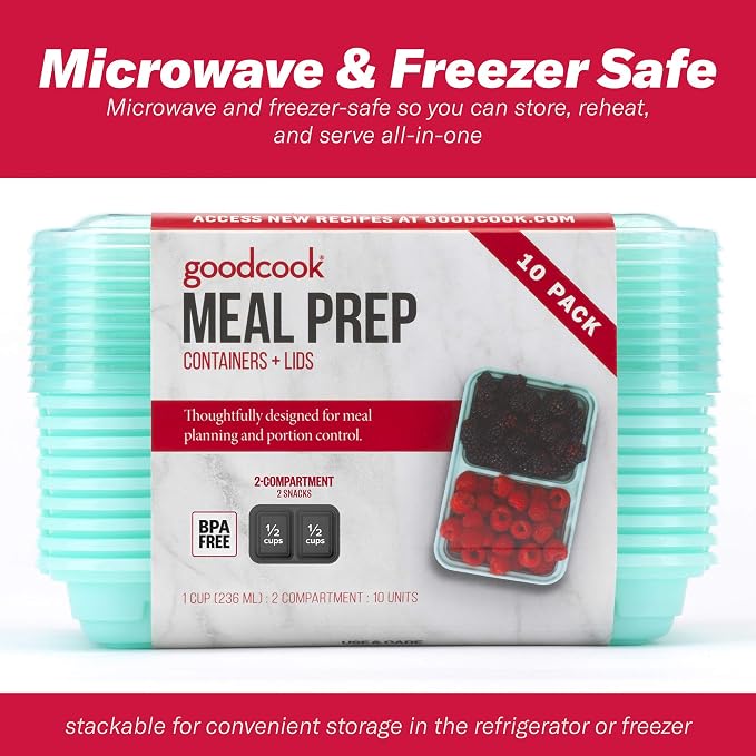 GoodCook 2-Compartment Food Storage Container Set - Image 5
