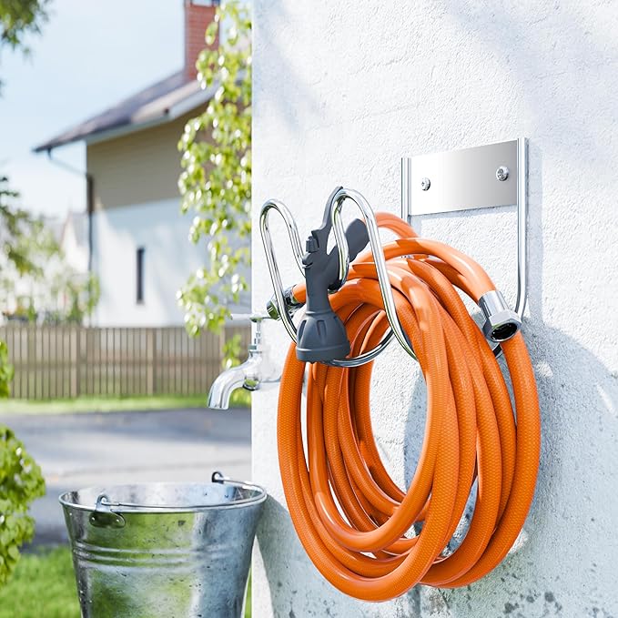 Stainless Steel Garden Hose Holder - Image 6