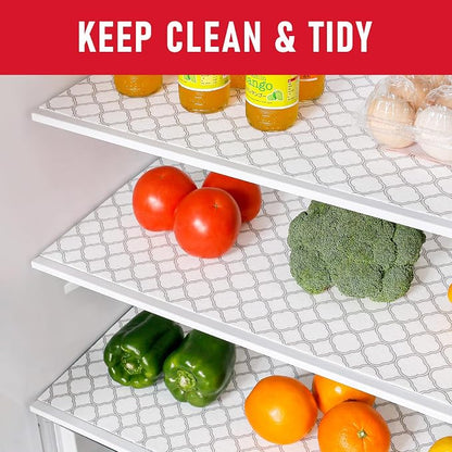 Cooyes Non Slip Refrigerator Liners, 2 in 1 Absorbent Fridge Liners and Fresh - Image 2