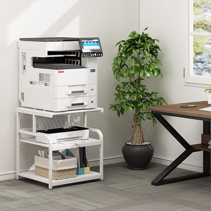 Printer Stand, 25.6" x 23.6" x 30.9" Extra Large Printer Table - Image 7