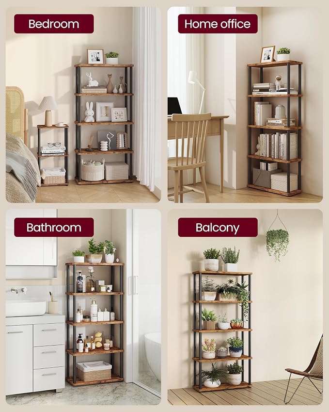 VASAGLE Superfast Toolless Assembly, 5-Tier Shelf - Image 5