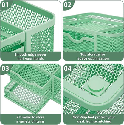 Marbrasse Mesh Desk Organizer, Pen Organizer - Image 6