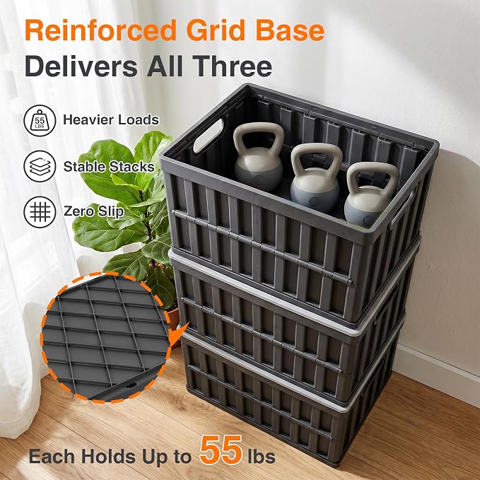Citylife 64L Collapsible Storage Bins - Image 3