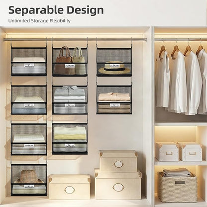 STORAGE MANIAC 3 Tier Hanging Closet Organizer - Image 4