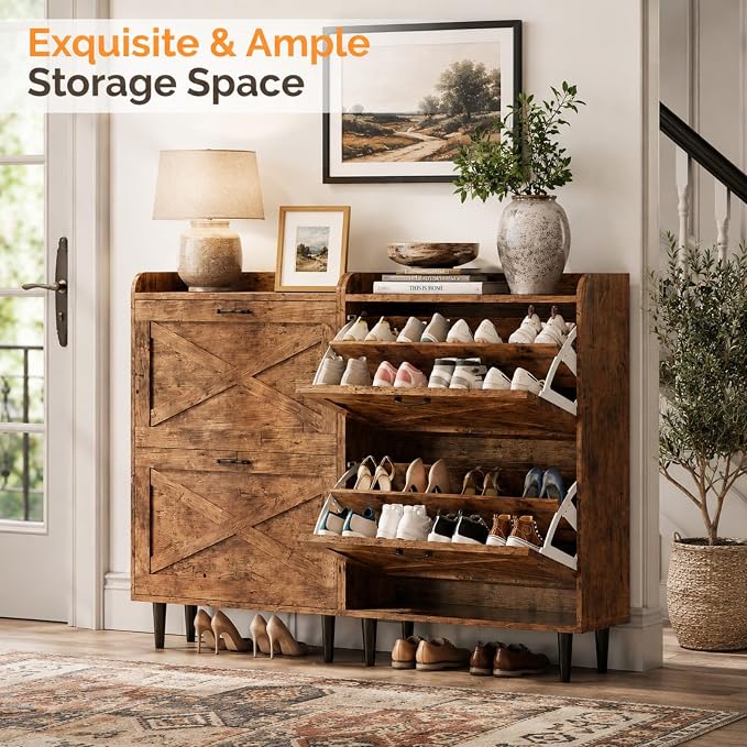 VINGLI Shoe Storage Cabinet for Entryway - Image 4