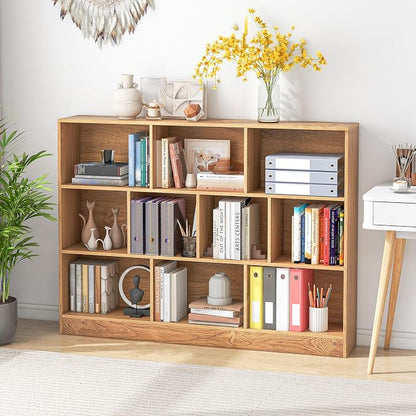 Giantex 10 Cube Bookcase, 4-Tier Freestanding Bookshelf w/ 10 Open Compartments - Image 5