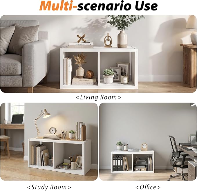 WannabeMyself【2026 Wooden Thick Frame 】 2 Cube Storage Organizer - Image 6