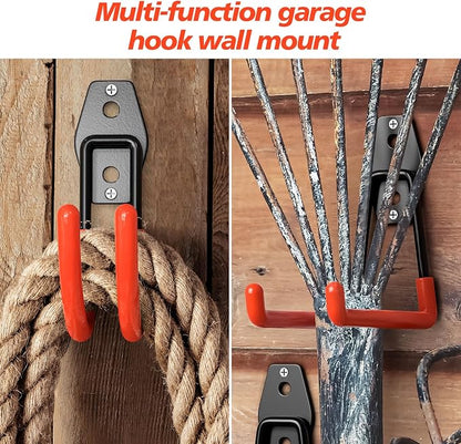 30 Pack Heavy Duty Garage Hooks, Solid Steel Wall Mount Hangers, - Image 6