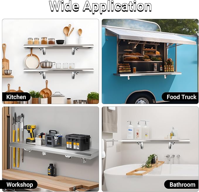 Folding Concession Shelf 48" x 12" - Image 8