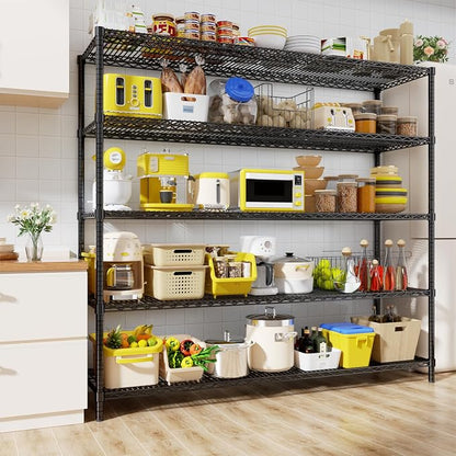 Storage Shelves, 5-Tier Adjustable Metal Industrial Utility Shelf Rack - Image 2