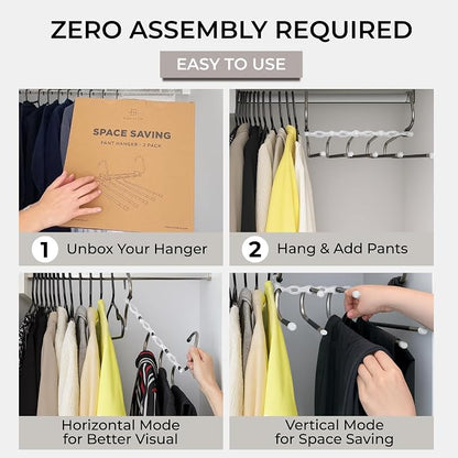 MORALVE Pants Hangers Space Saving - Image 6