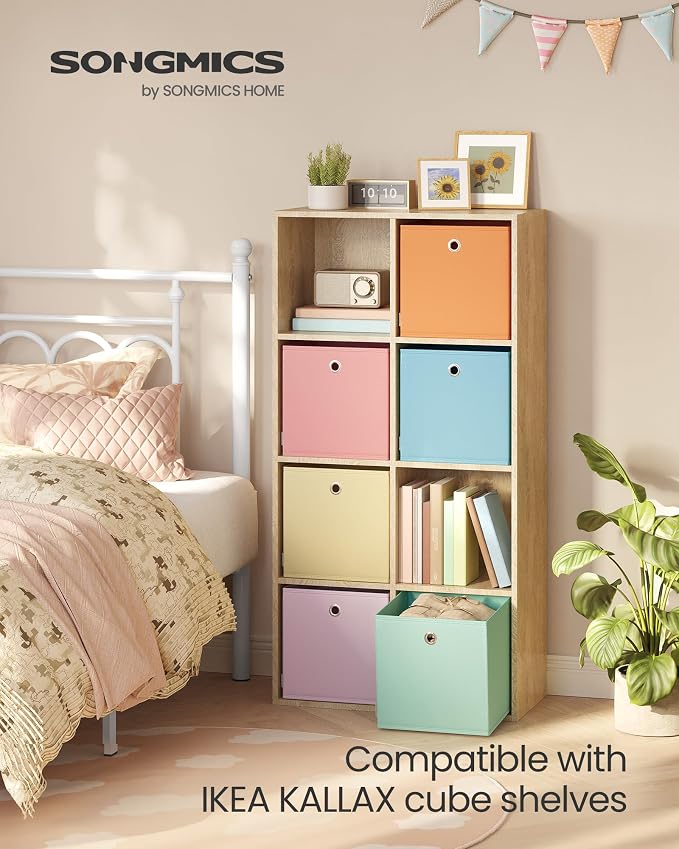 SONGMICS Storage Cubes, Rainbow Storage Bins, 11.8 x 11.8 x 11.8 Inches - Image 2