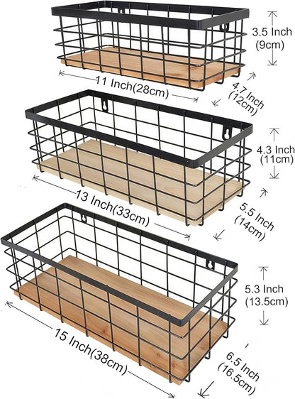 Metal Wire Basket for Kitchen Cabinets, Farmhouse Hanging Basket - Image 2