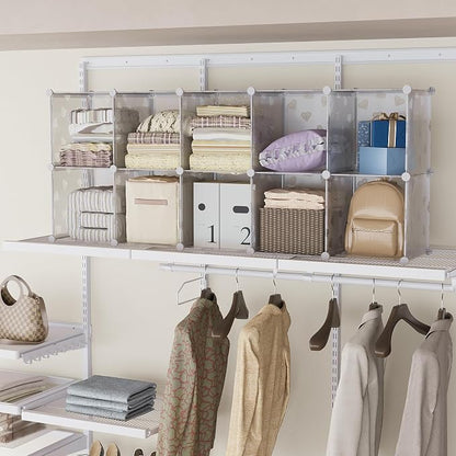 UNKU Cube Storage Organizer, 6 Cube Closet Organizer Storage Shelves, DIY - Image 6