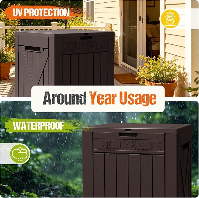 Flamaker 50 Gallon Deck Box, Package Delivery Storage Box - Image 2