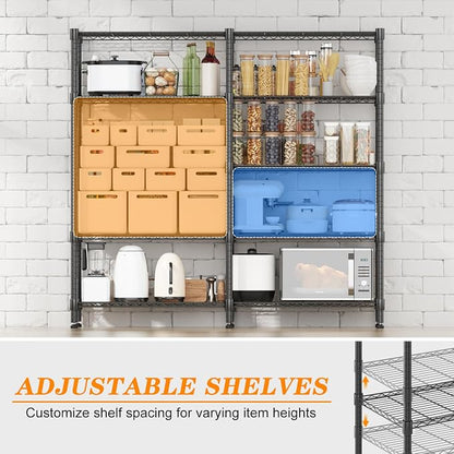 Homdox 5 Tier Storage Shelves Wire Shelving Unit Metal Shelves - Image 5