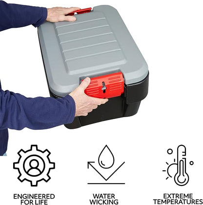 Rubbermaid® ActionPacker® 8 Gal Lockable Storage Box Pack of 4, Industrial - Image 9