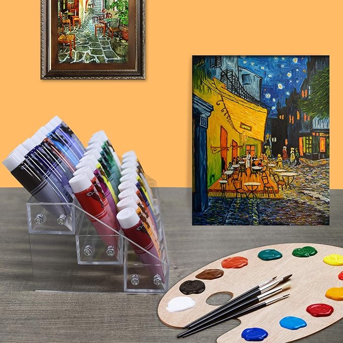 Kingtaily 3 Layers Stand Shelf Holder Clear Acrylic Rack - Image 2