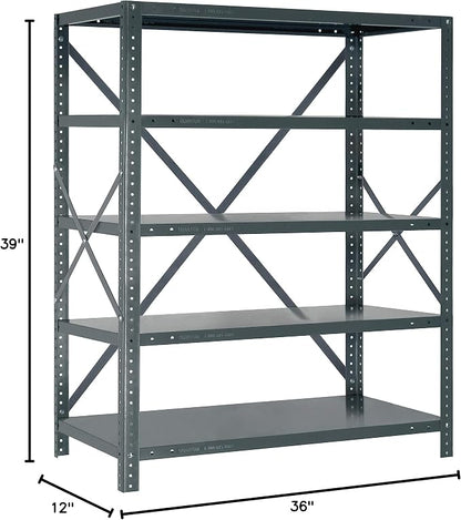 Quantum Storage Systems 39-1236-5 IRONMAN Solid Heavy Duty 5 Shelves 39" H x - Image 2
