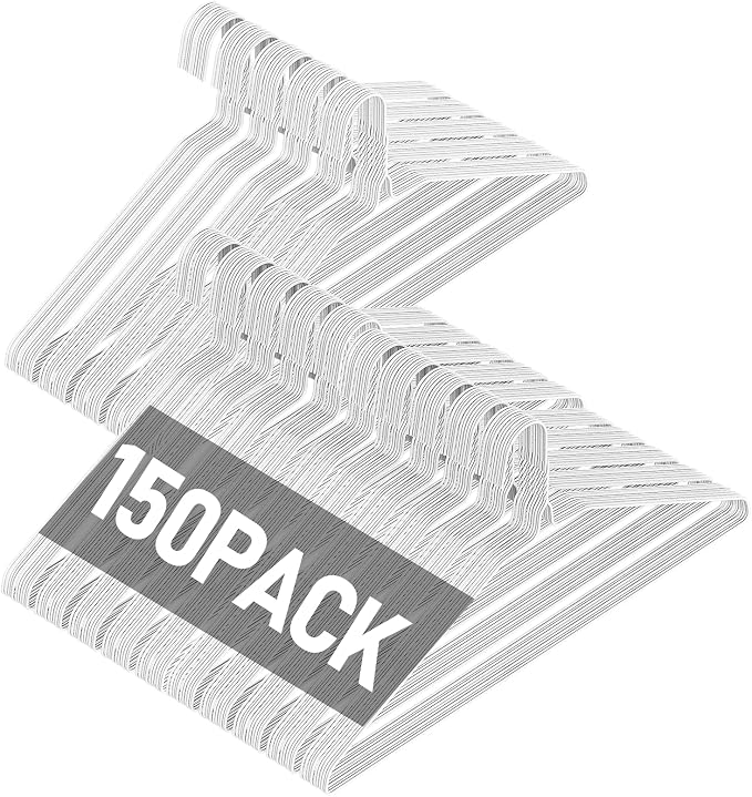 SPECILITE Wire Metal Clothes Hangers Bulk 150 Pack by SPECILITE