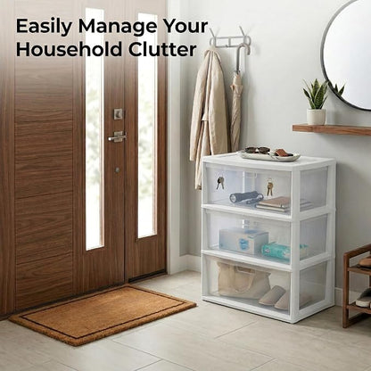 Wide 3-Drawer Storage Organizer Tower - Image 9