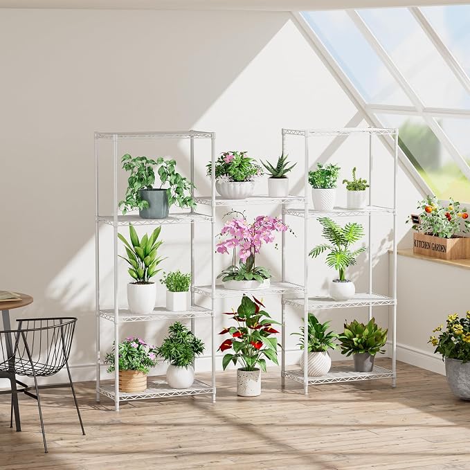 Golpart 5Tier Adjustable Storage Shelves Metal Wire Shelving Standing Shelf | - Image 6