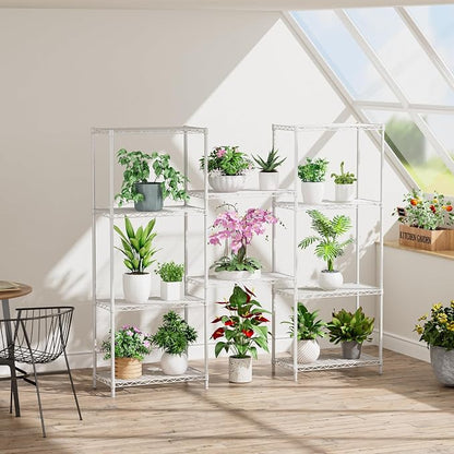 Golpart 5Tier Adjustable Storage Shelves Metal Wire Shelving Standing Shelf | - Image 6