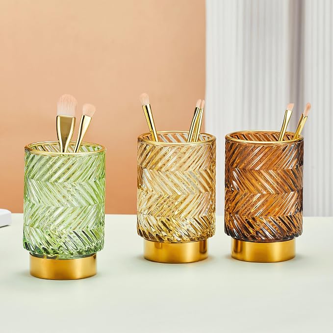 Makeup Brush Holder Organizer, Toothbrush Holders, Desk Pen Pencil Holder - Image 3