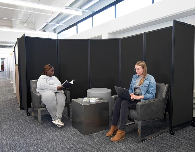 Versare Room Divider 360 Portable Wall Partition | Folding Panels | Large - Image 2