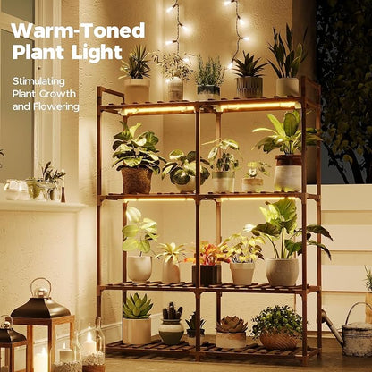 Bamworld Plant Stand with Grow Lights - Image 2