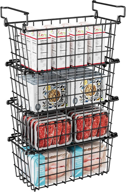 Freezer Organizer Bins by KIKIBRO