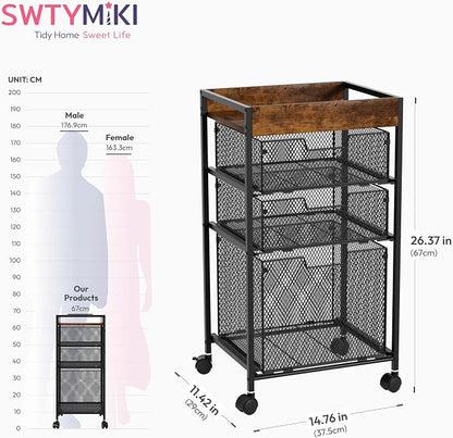SWTYMIKI Rolling File Cart - Image 3