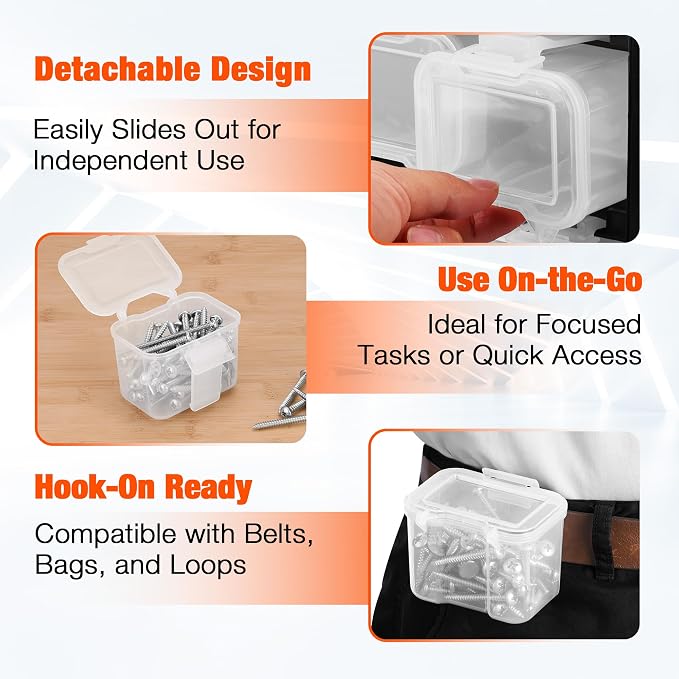 ValueMax Small Parts Organizer Box, Double-Sided Tool Box - Image 5