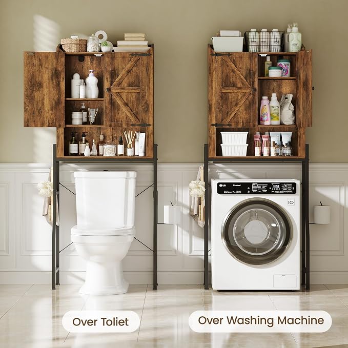 Over The Toilet Storage Cabinet, Over Toilet Organizer - Image 4